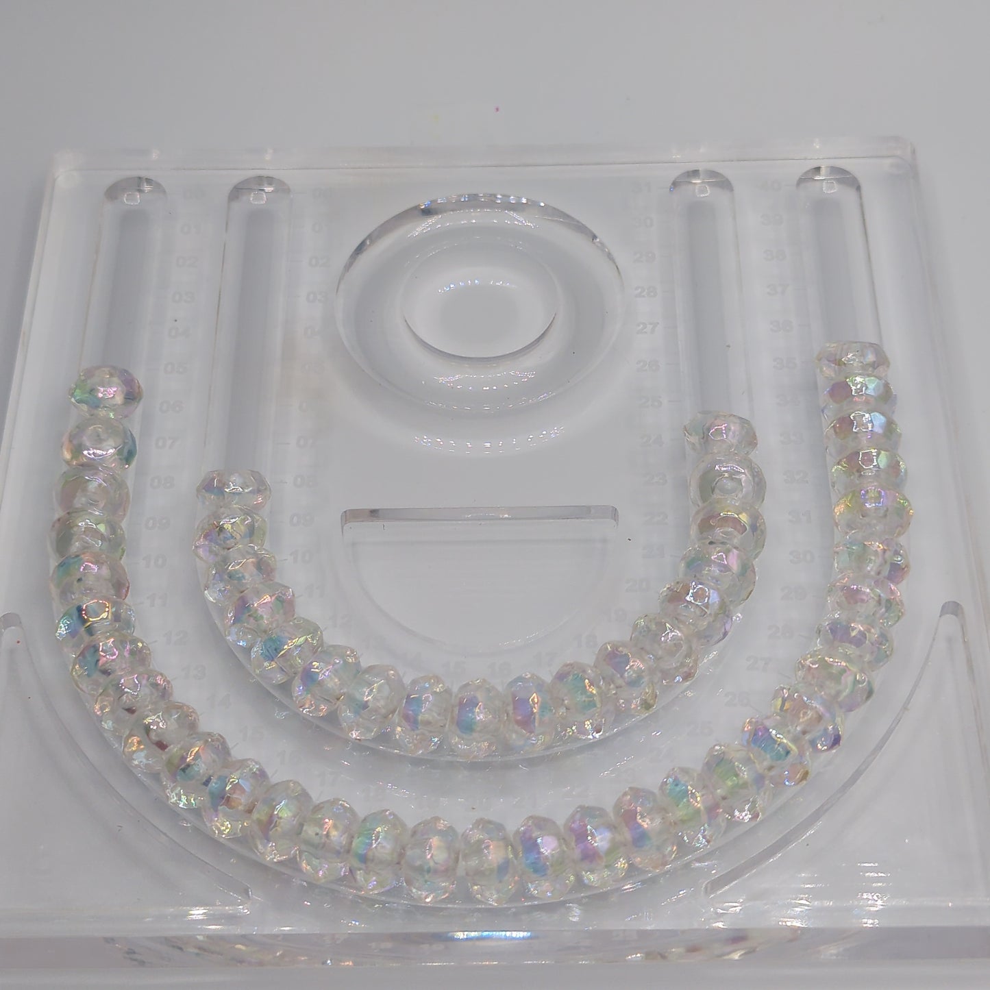 Iridescent Faceted Rondelle Beads, 20ct