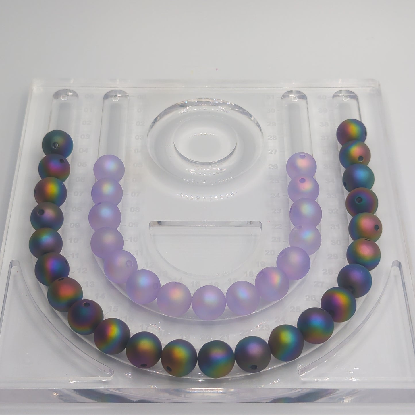 Iridescent Matte Round, 16mm, 10pcs