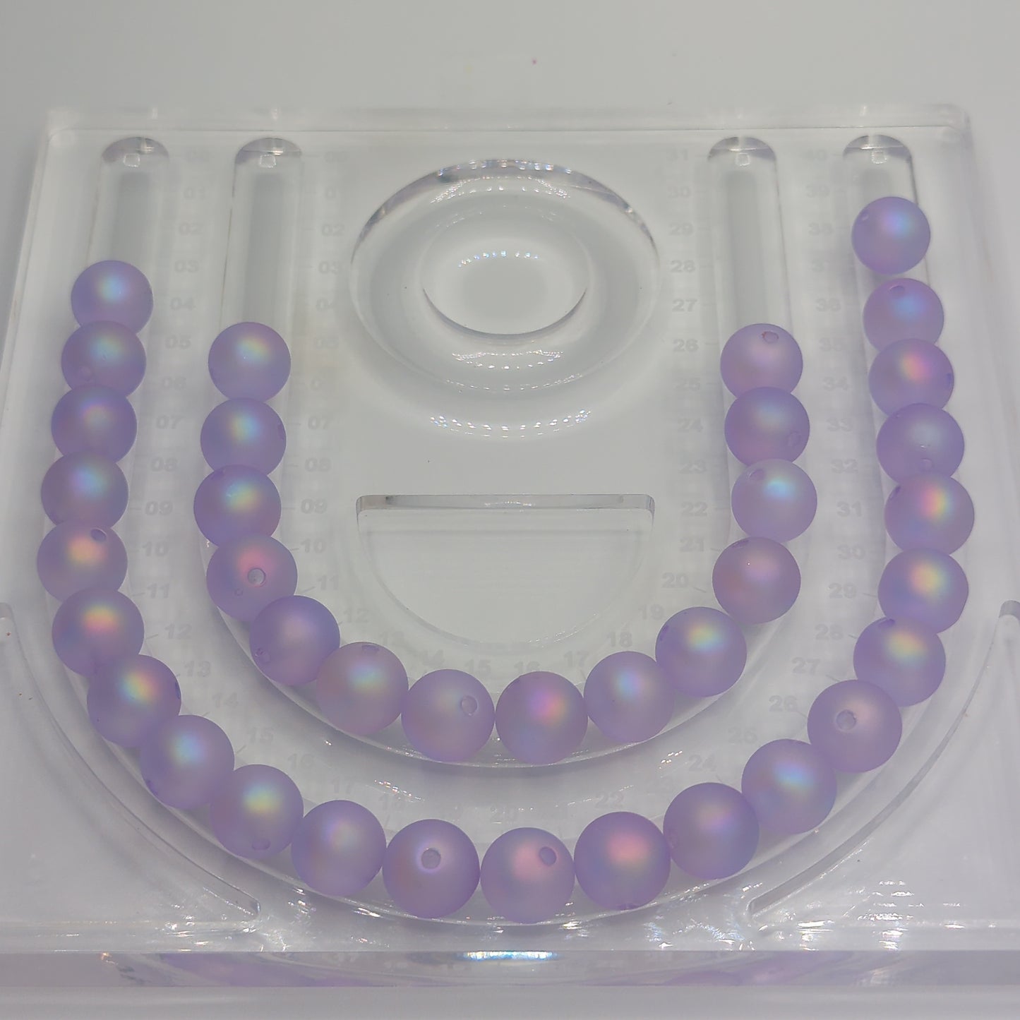 Iridescent Matte Round, 16mm, 10pcs