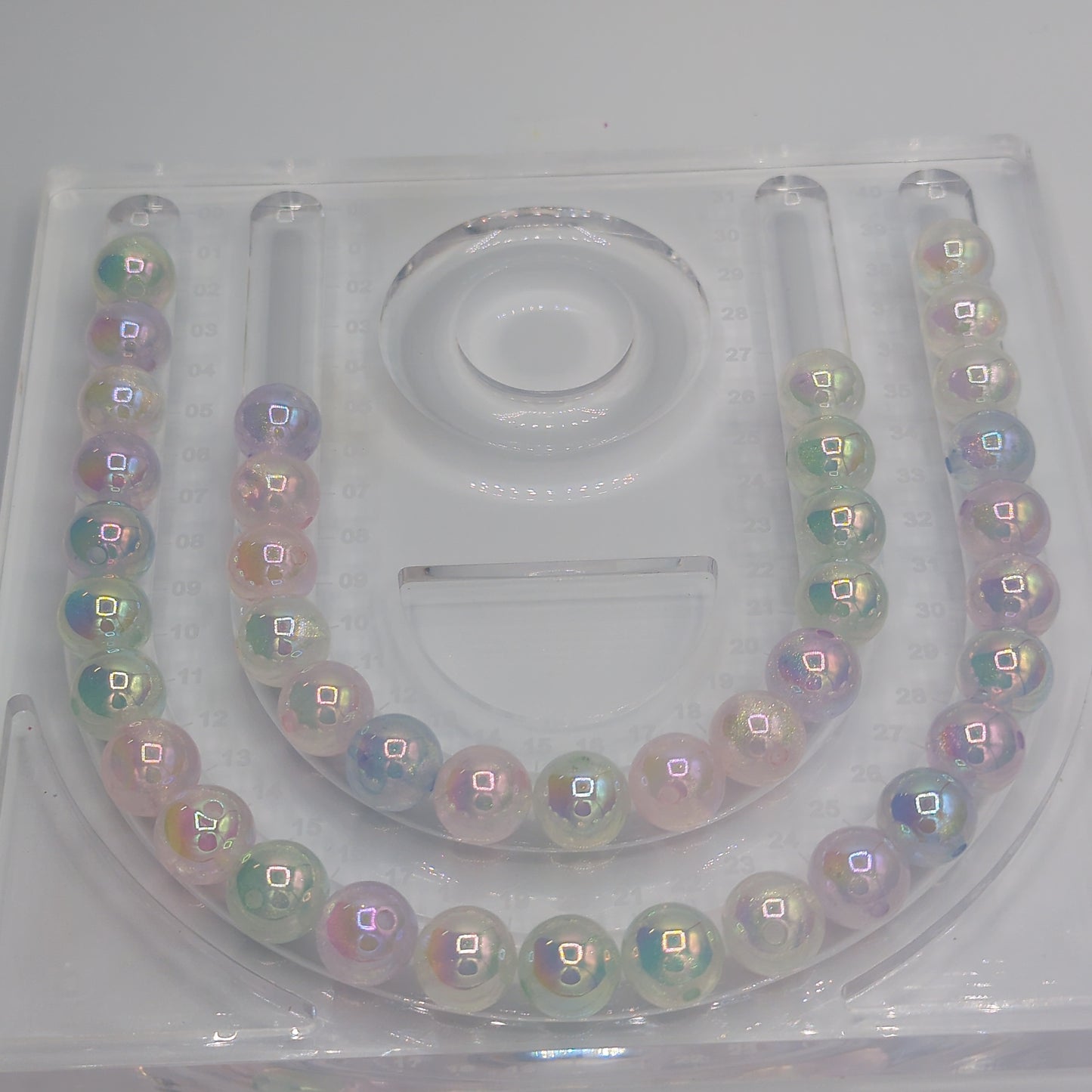 16 mm Iridescent Shimmer Luminous Bead, 10pcs