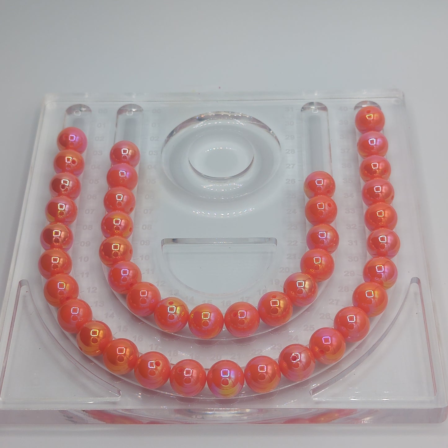 Pearlescent/Glossy Round Acrylic Beads - ~16mm, 10pcs