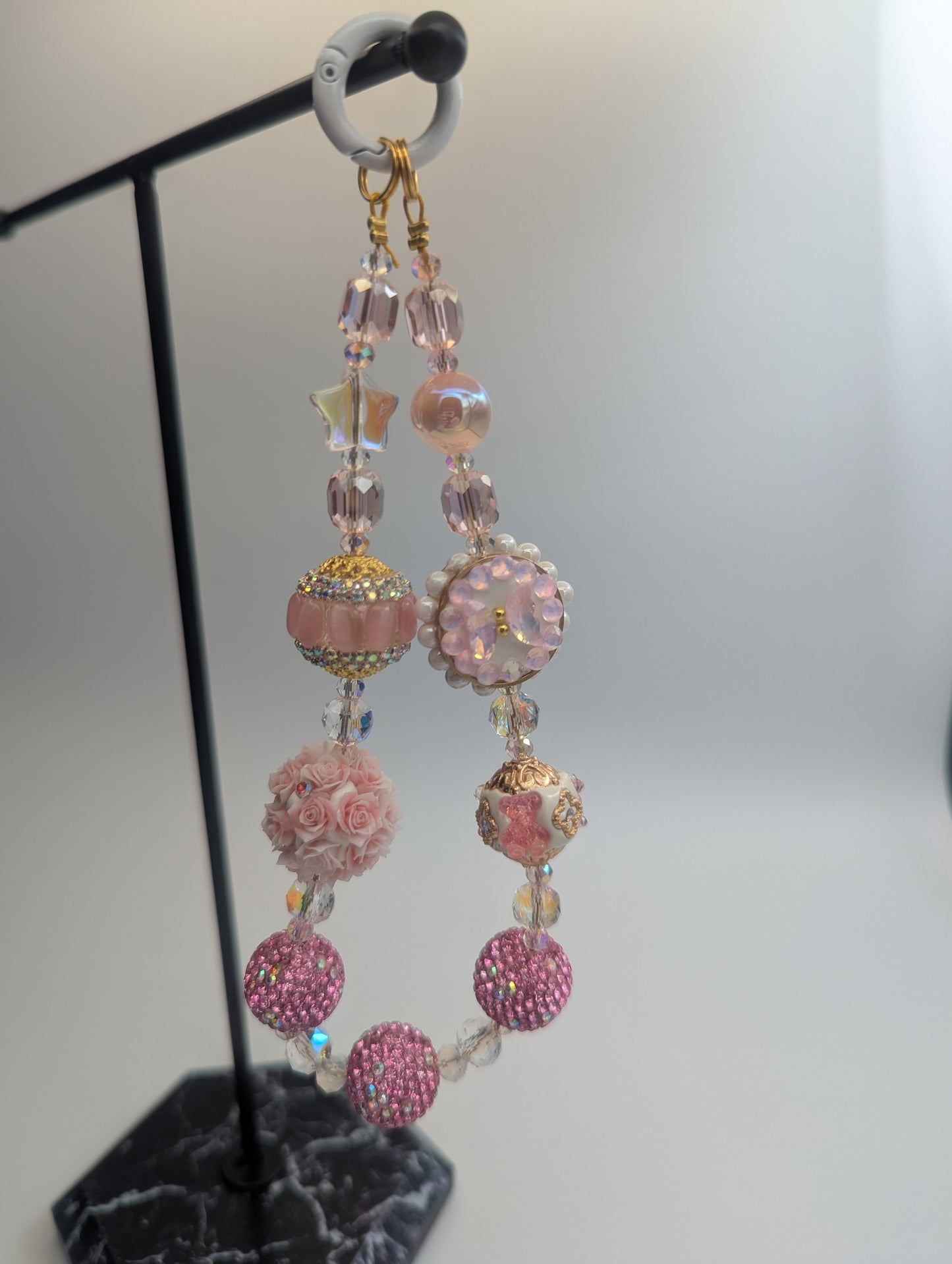 Sparkle - Handmade bead lanyard/key chain