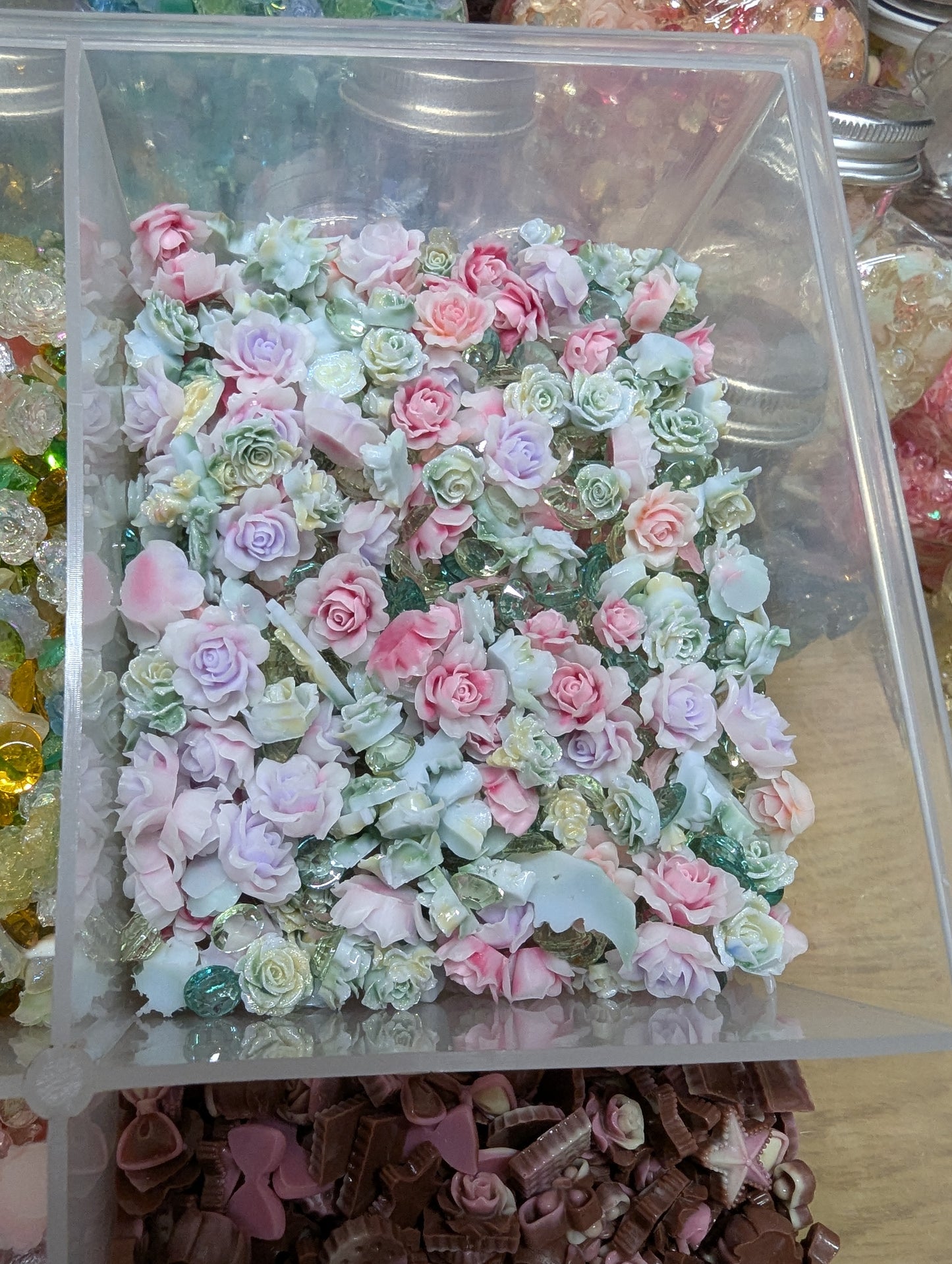 Pixie Garden Resin Flower mix -glow in the dark