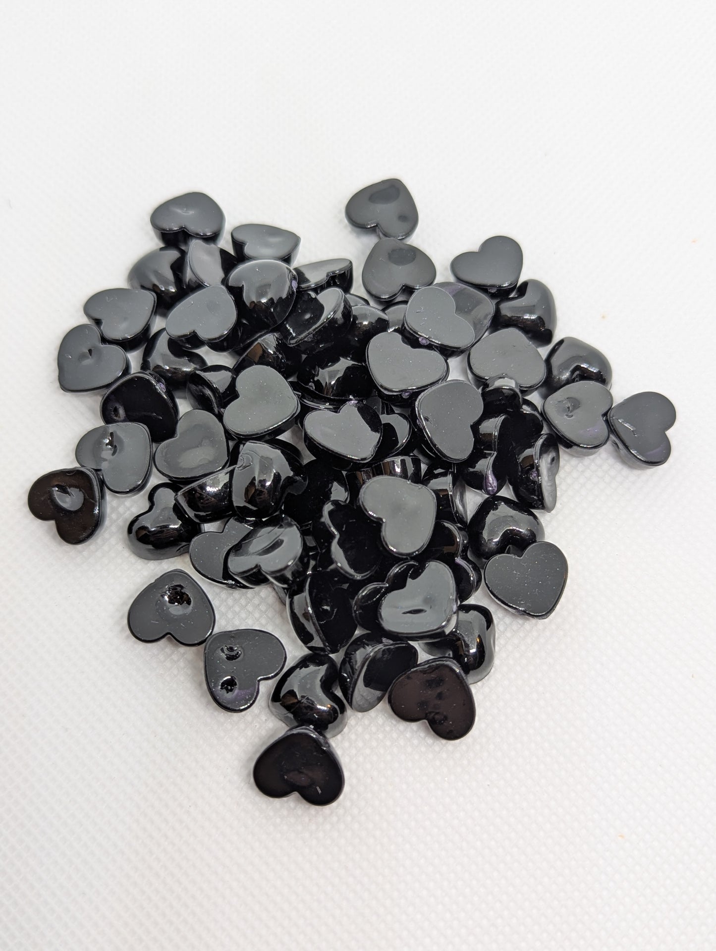 Heart Flatback Charm - 15 pcs