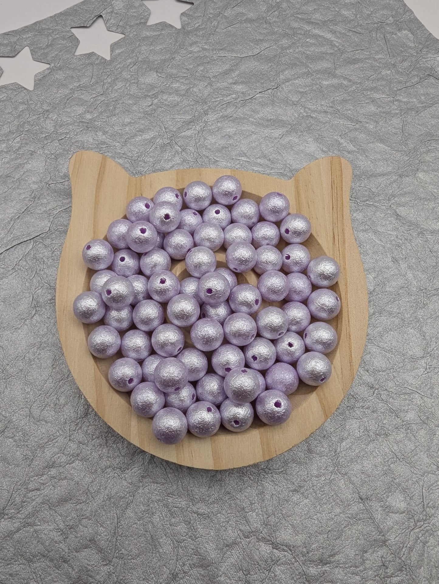 10mm Crinkled Beads, 15 Pcs