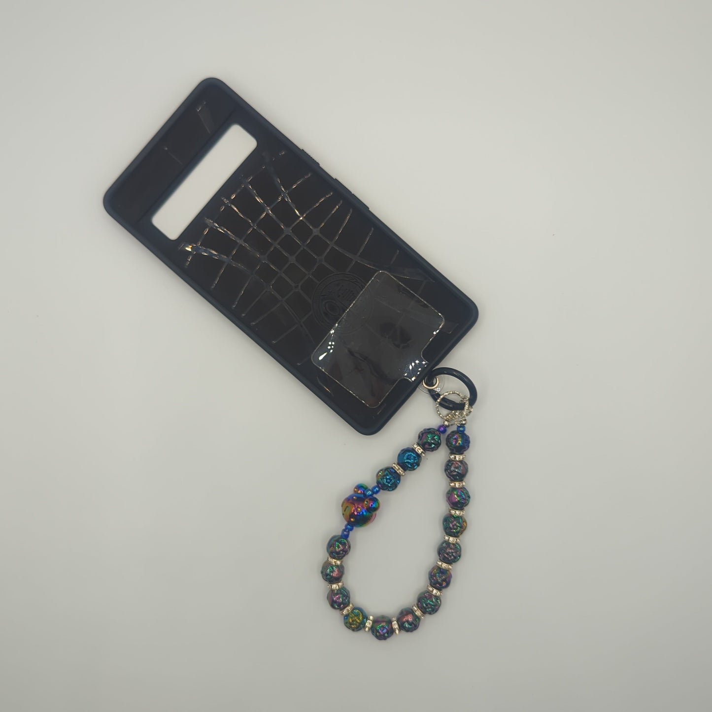 Brown - Handmade bead lanyard/key chain