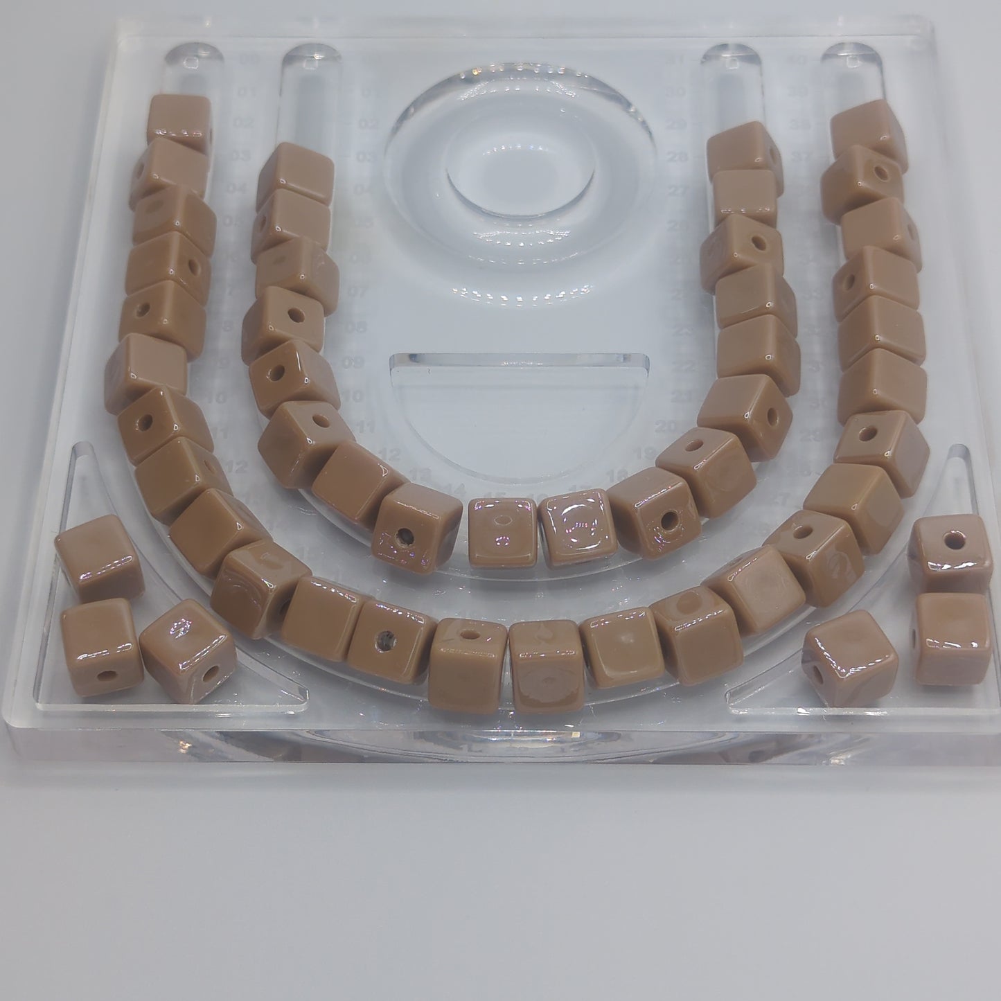 Radiant Acrylic Cube Beads - 10pcs