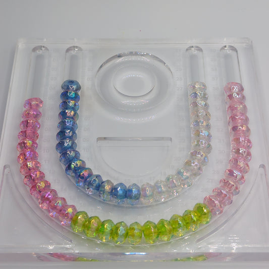 Iridescent Faceted Rondelle Beads, 20ct