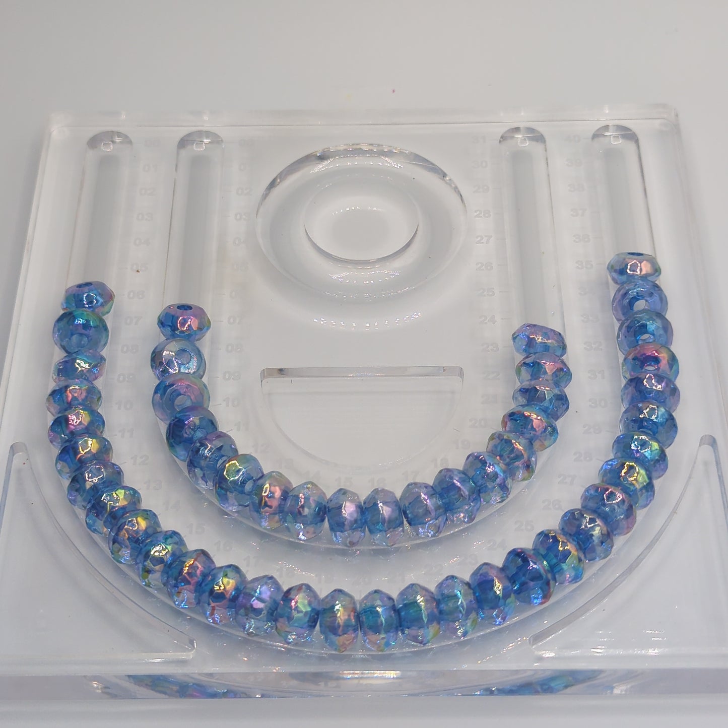 Iridescent Faceted Rondelle Beads, 20ct