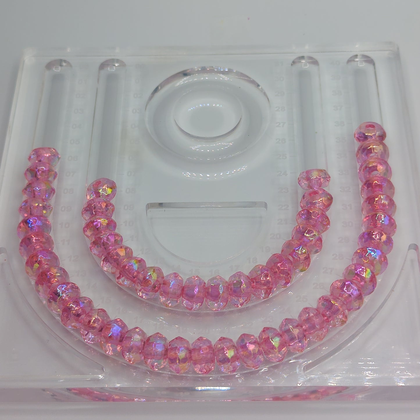Iridescent Faceted Rondelle Beads, 20ct