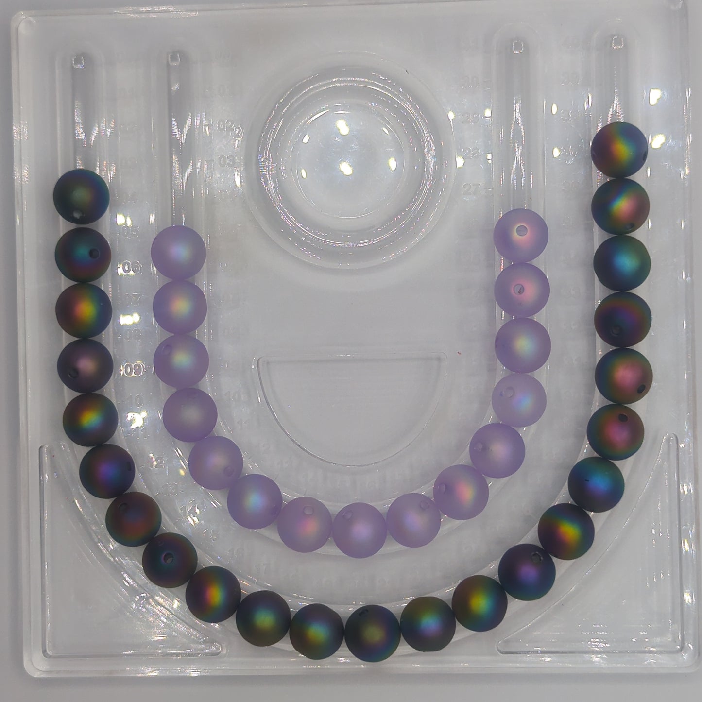 Iridescent Matte Round, 16mm, 10pcs