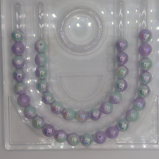 Dual Color Glossy Round, 16mm, 10pcs