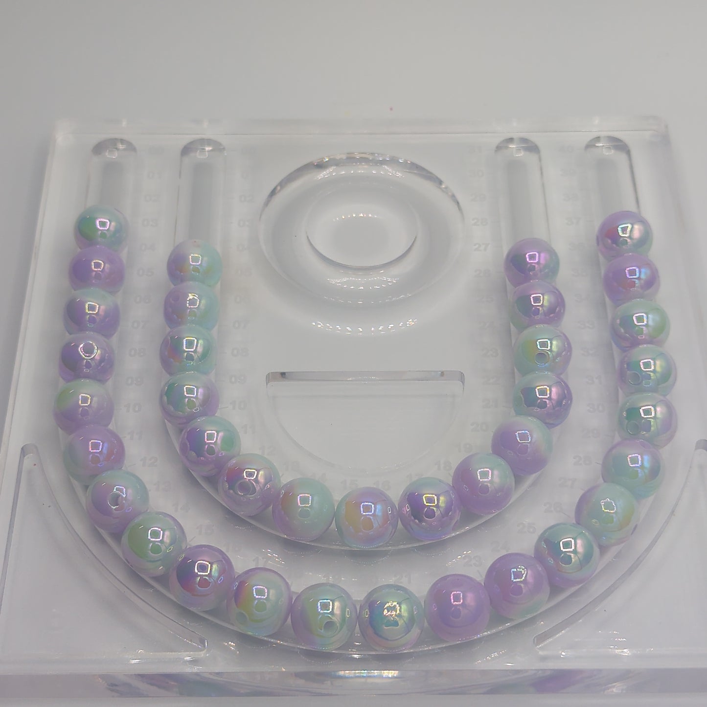 Dual Color Glossy Round, 16mm, 10pcs