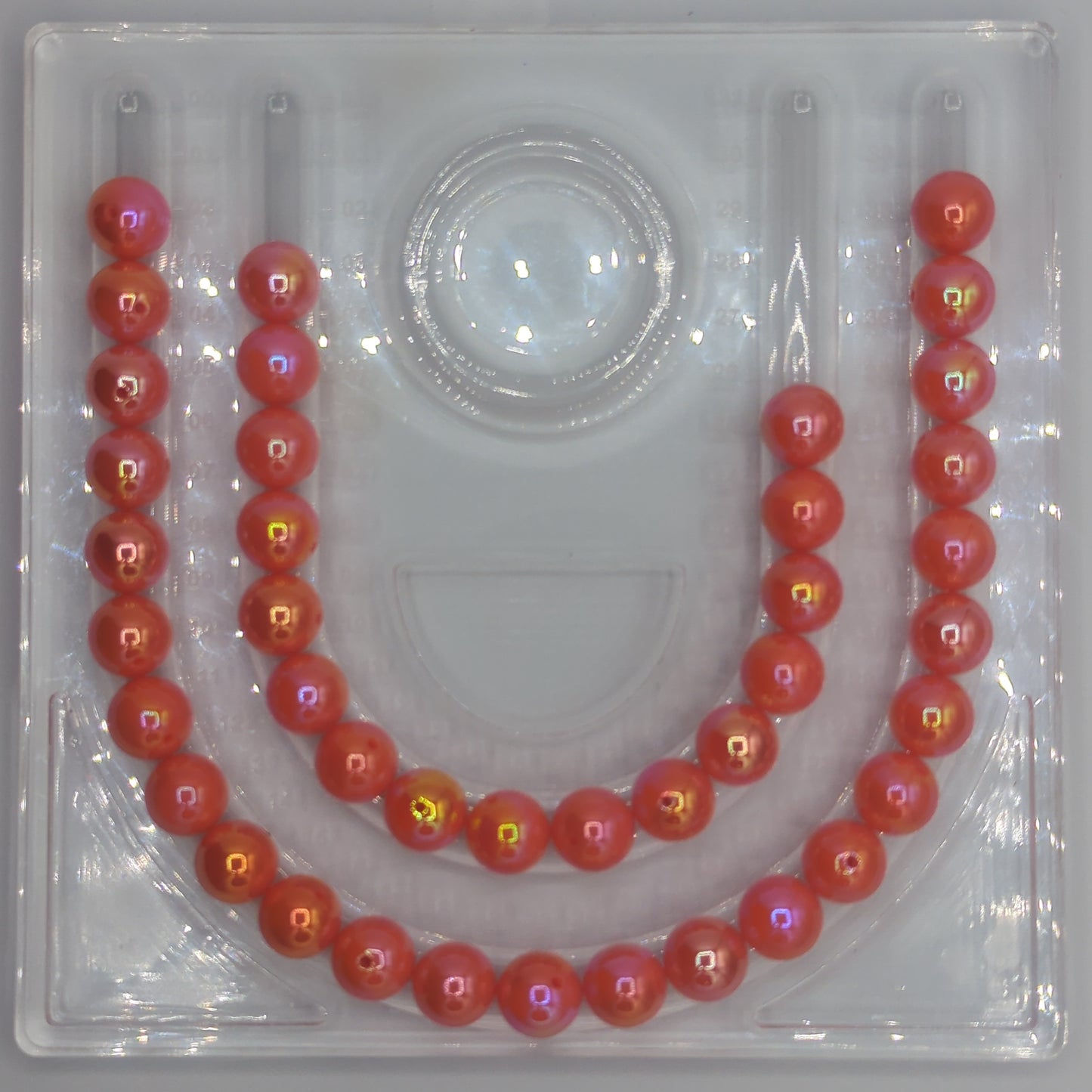 Pearlescent/Glossy Round Acrylic Beads - ~16mm, 10pcs