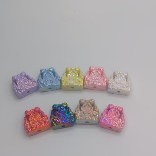 Iridescent Castle - Beads- 3pcs