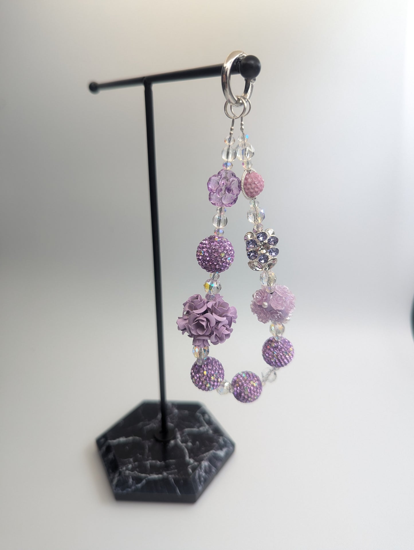 Sparkle - Handmade bead lanyard/key chain