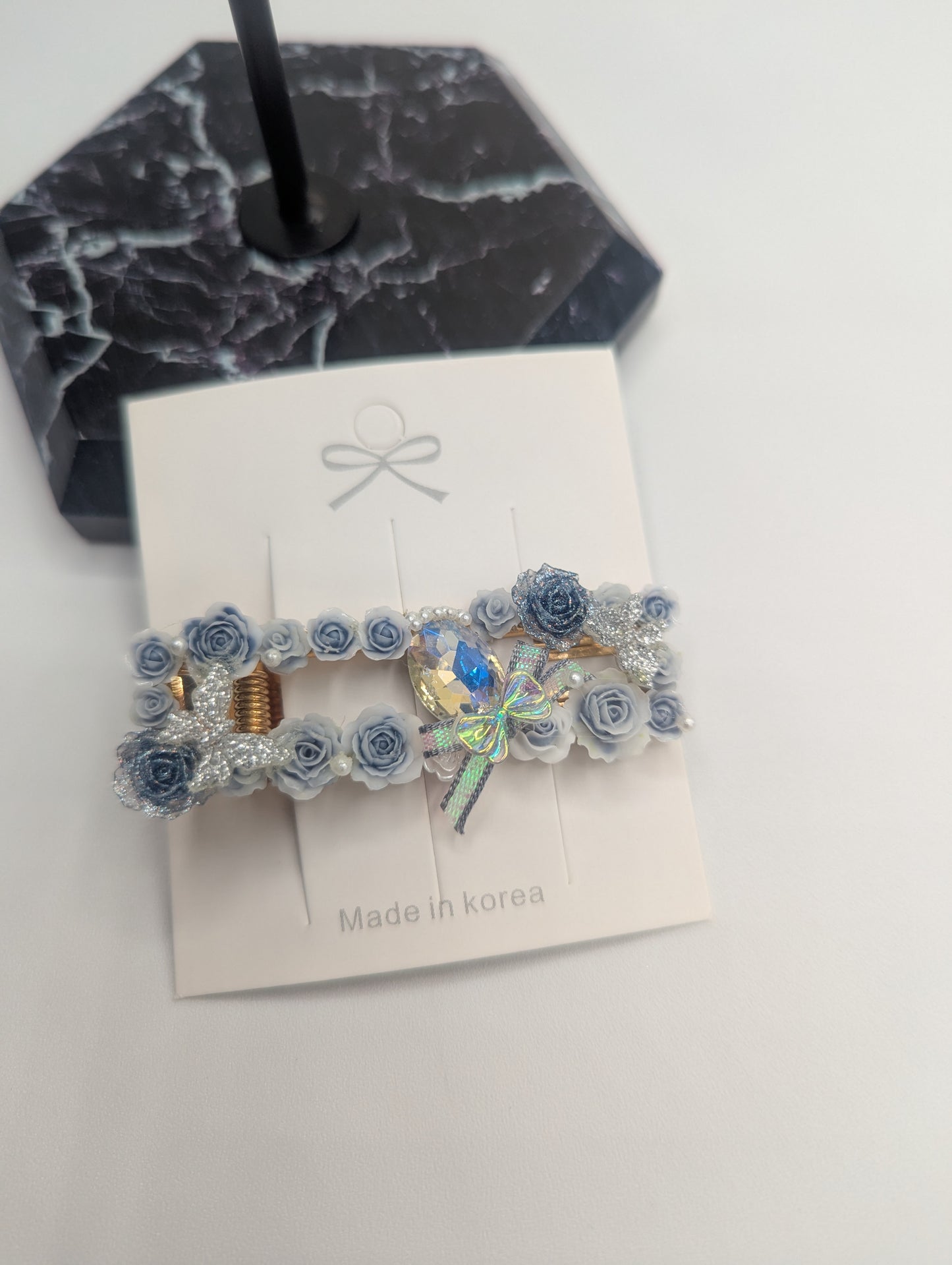 Glamorous Flower Hair Clip - 100% Handmade (Glow in the Dark)