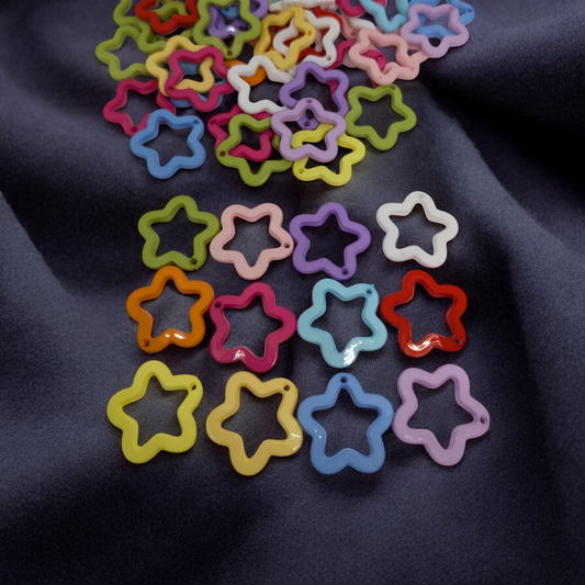 Star key ring pendant, 20ct