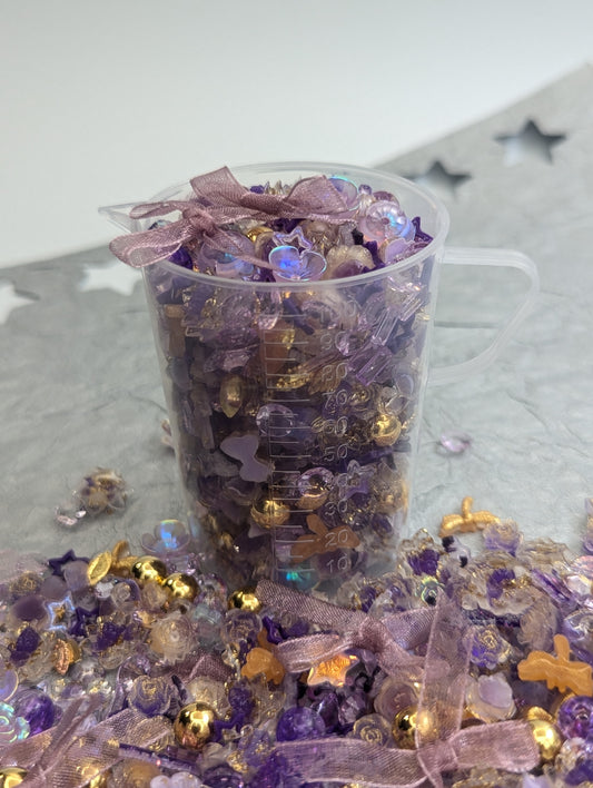 Golden Purple Art Mix ~ 200 Pieces