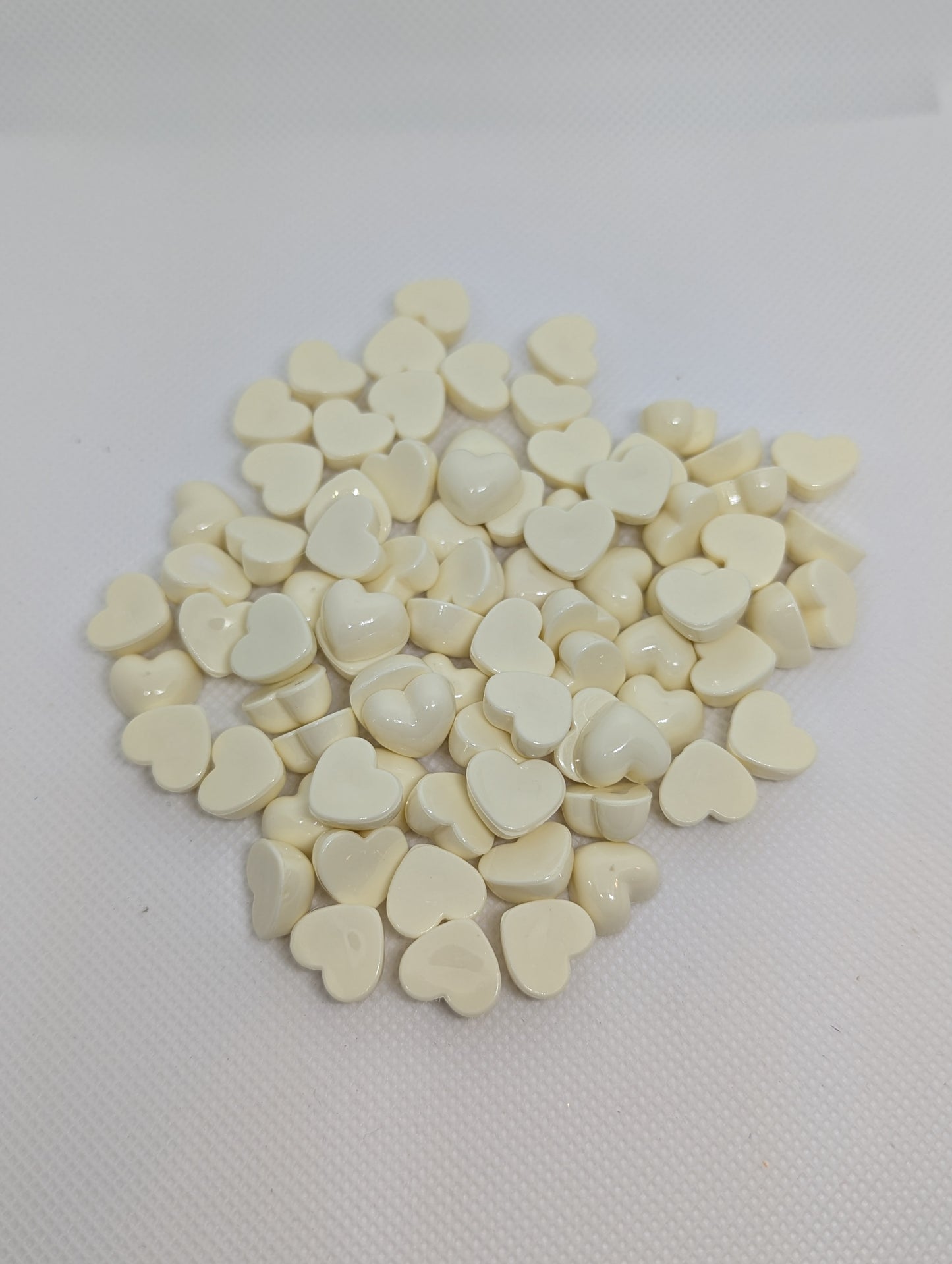 Heart Flatback Charm - 15 pcs
