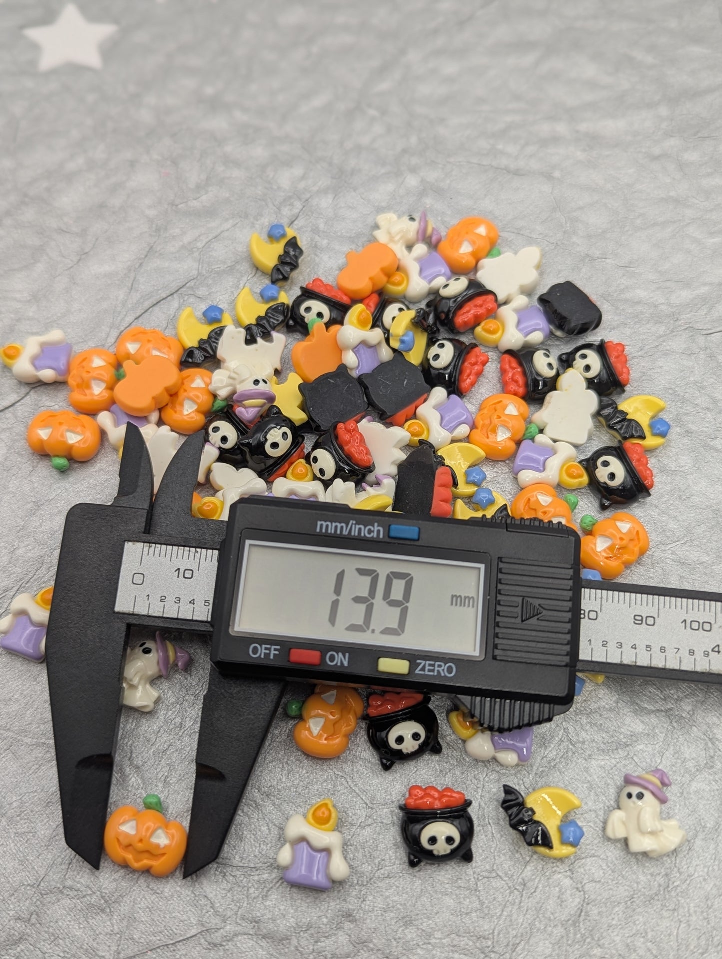 Halloween Mini Flatback Charms, 5 Pcs