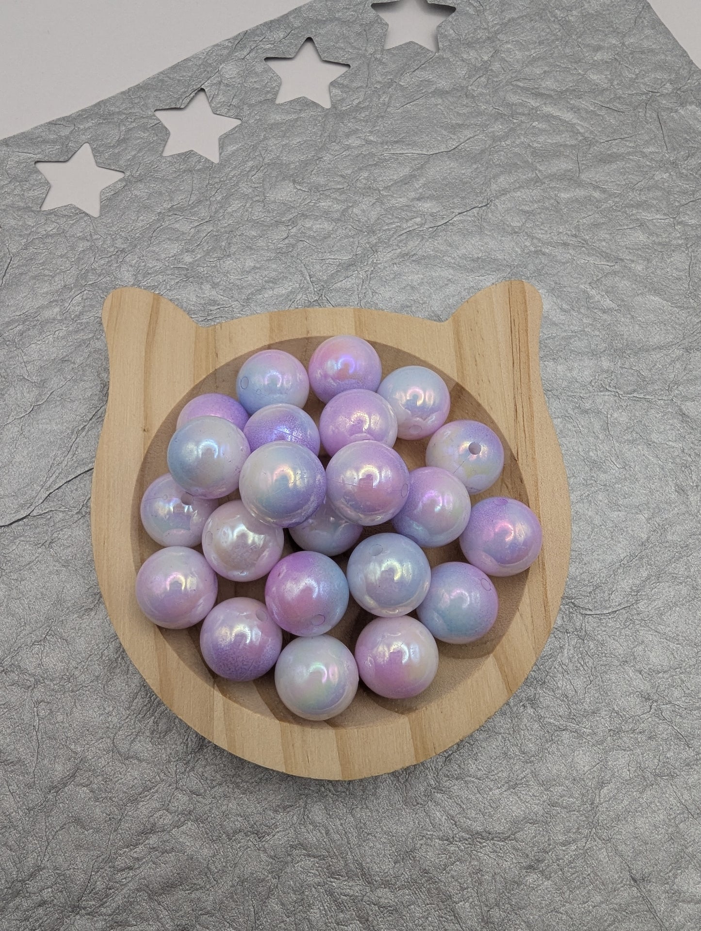 16mm Dual Colored Beads, 10 Pcs