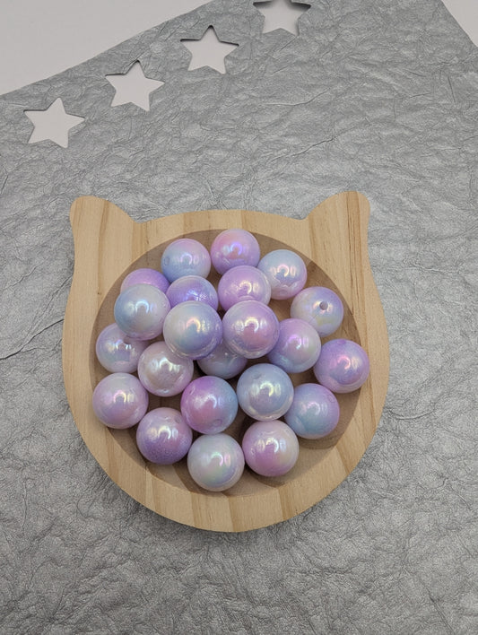16mm Dual Colored Beads, 10 Pcs