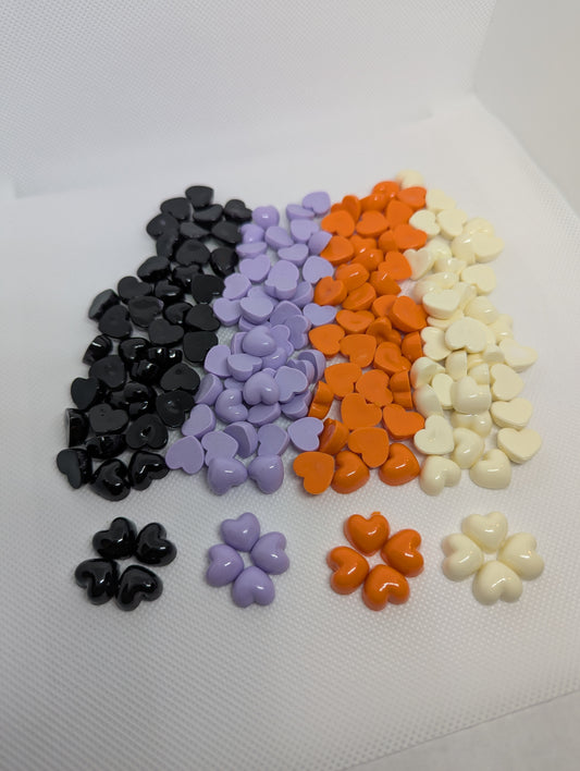 Heart Flatback Charm - 15 pcs