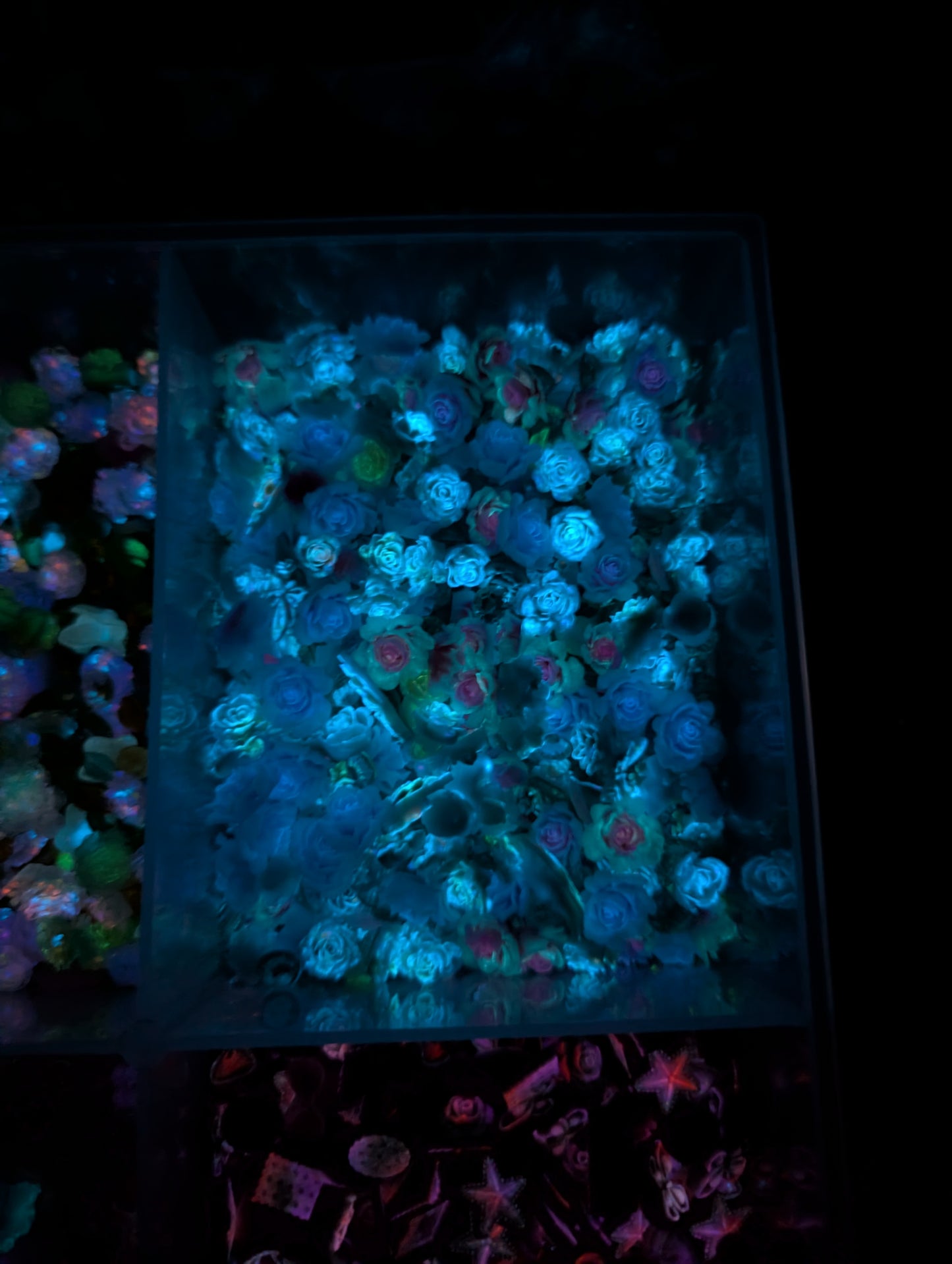 Pixie Garden Resin Flower mix -glow in the dark